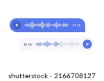 voice message sound vector... | Shutterstock .eps vector #2166708127
