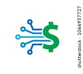 digital money logo icon design | Shutterstock .eps vector #1066957727
