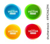 circular colored banners.... | Shutterstock .eps vector #499246294