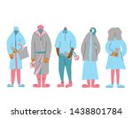 group of woman. girls standing... | Shutterstock .eps vector #1438801784