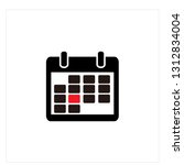 calendar logo vector | Shutterstock .eps vector #1312834004