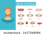 men's lip sync. lip sync... | Shutterstock .eps vector #1417568984