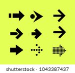 arrow pointers vectors.  | Shutterstock .eps vector #1043387437