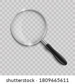 magnifying glass with steel... | Shutterstock .eps vector #1809665611