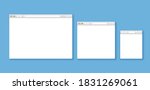 set of flat blank browser... | Shutterstock .eps vector #1831269061