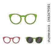 vector glasses icon. sunglasses ... | Shutterstock .eps vector #1462679381