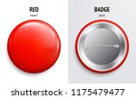 blank red glossy badge or... | Shutterstock .eps vector #1175479477