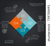modern business infographic for ... | Shutterstock .eps vector #739700491