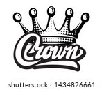 vector illustration with crown... | Shutterstock .eps vector #1434826661