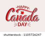 happy 1th of july canada day... | Shutterstock .eps vector #1105726247