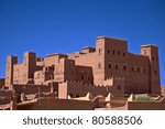 Small photo of Morocco. Ouled Atman village at Ouarzazate-Zagora the main road. There is Said Arabi kasbah