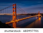 While watching sunset over the Pacific Ocean from Battery Spencer, I captured this night shot of the Golden Gate Bridge and the city of San Francisco