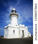 Small photo of Byron Bay, Australia: March 2019: Cape Bryon Lighthouse is located on the easternmost point of mainland Australia. It is Australia's most powerful lighthouse with a light intensity of 2,200,000 cd.
