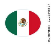mexico flag. mexico ellipse... | Shutterstock .eps vector #1226545537