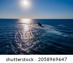 Small photo of MV Demetrios II shipwreck near Chloraka and Paphos, Cyprus. Cargo ship was hit by the storm and sank on 23 of March 1998