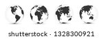 earth globe. world map set.... | Shutterstock .eps vector #1328300921