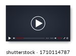 video player template for web... | Shutterstock .eps vector #1710114787