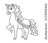 coloring book page for kids.... | Shutterstock .eps vector #2173503361