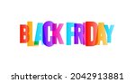 colorful lettering word black... | Shutterstock .eps vector #2042913881