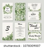 wedding invitation  rsvp modern ... | Shutterstock .eps vector #1078309007