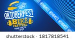 oktoberfest party. beer... | Shutterstock .eps vector #1817818541