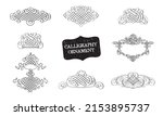 calligraphic element. royal... | Shutterstock .eps vector #2153895737