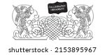 calligraphic element. ornament... | Shutterstock .eps vector #2153895967