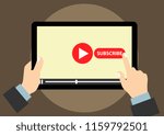 vector design of subscribe... | Shutterstock .eps vector #1159792501