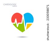 symbol of cardiology isolated... | Shutterstock . vector #233058871