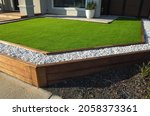 Artificial grass lawn turf with ...