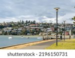 Small photo of Luxury residential houses with bay views in the suburban residential neighborhood of Rose bay, NSW Sydney. Concept of Australian housing market, real estate development, and living environment.