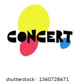 concert stamp on white | Shutterstock .eps vector #1360728671