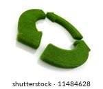Loop recycle grass symbol