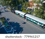 Small photo of Surakarta Indonesia June 23 2020 : Jaladara steam train in Solo, Kereta Uap is landmark surakarta central java.