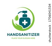 hand sanitizer vector logo... | Shutterstock .eps vector #1706041534