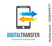 digital transfer vector logo... | Shutterstock .eps vector #1838349577