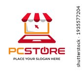 pc store vector logo template.... | Shutterstock .eps vector #1935577204