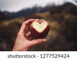 Small photo of A love apple. An apple a day keeps the doctor away