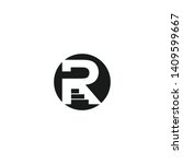 vector abstract letter r logo.... | Shutterstock .eps vector #1409599667