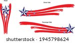 patriotic red  white and blue... | Shutterstock .eps vector #1945798624
