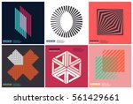 simplicity geometric design set ... | Shutterstock .eps vector #561429661