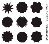 set of retro sunburst badges ... | Shutterstock .eps vector #1331487914