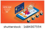 shopping online  e commerce... | Shutterstock .eps vector #1684307554