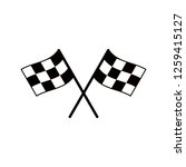start icon. race flag icon.... | Shutterstock .eps vector #1259415127