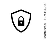 shield vector icon. protection... | Shutterstock .eps vector #1276118011