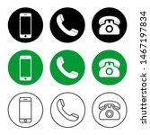 phone icon vector. call icon... | Shutterstock .eps vector #1467197834