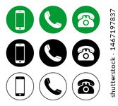 phone icon vector. call icon... | Shutterstock .eps vector #1467197837