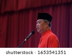 Small photo of KUALA LUMPUR, MALAYSIA - JANUARY 20, 2020. Parti Pribumi Bersatu Malaysia (Bersatu) President ,Tan Sri Muhyiddin Yassin