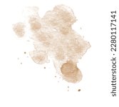 Coffee stains isolated on a...