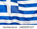 Fabric texture flag of greece....
